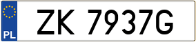 Trailer License Plate